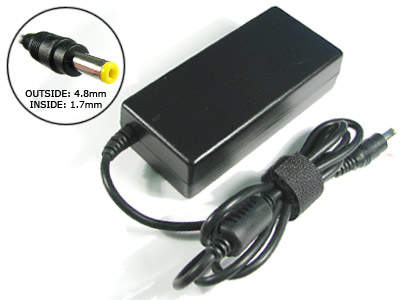 For HP 18.5V 3.5A (65W) 4.8mm X 1.7mm Power Adapter